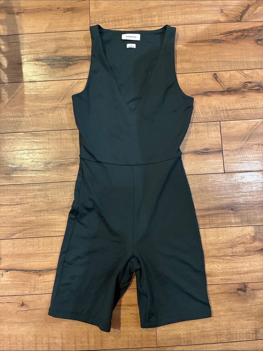 Babaton Black Sleeveless V-Neck Romper